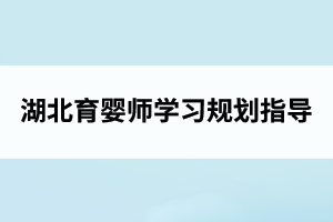 湖北育婴师学习规划指导