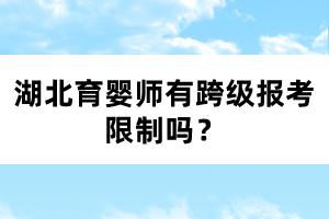 湖北育婴师有跨级报考限制吗？